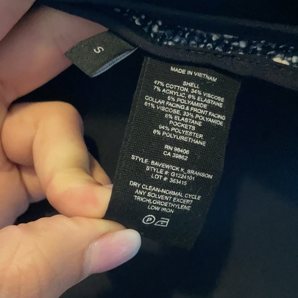 THEORY Navy Bavewick Branson Moto Jacket - SMALL - Picture 9 of 13